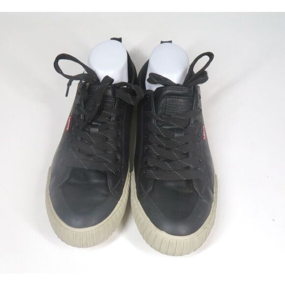 Levi’s Anikin NL Lace-Up Black Putty Casual Sneakers Men Size 8.5 - Picture 2 of 8